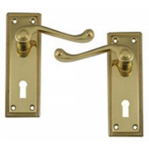 Barbican Hoppe Scroll Georgian Lever sashlock Handles